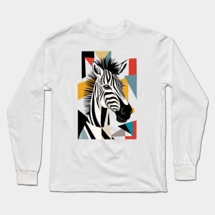 Cool Geometrical Zebra Long Sleeve T-Shirt